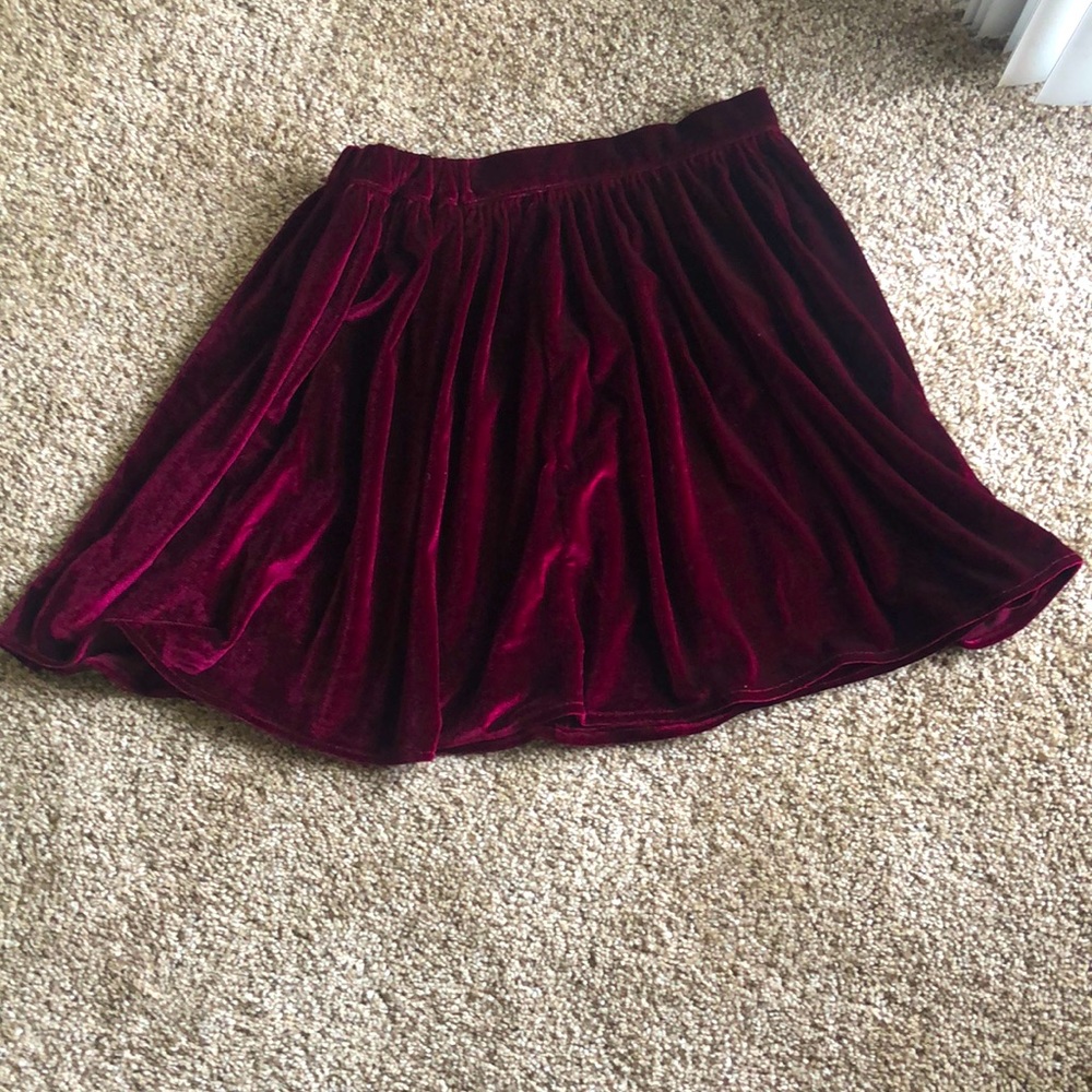 American Apparel velvet circle skirt